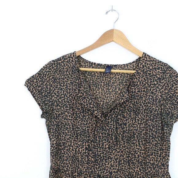 *GAP Leopard Print T Shirt Dress - Picture 6 of 8